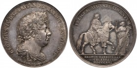 Great Britain. Coronation and Visit to Hanover Medal,1821. PCGS SP64