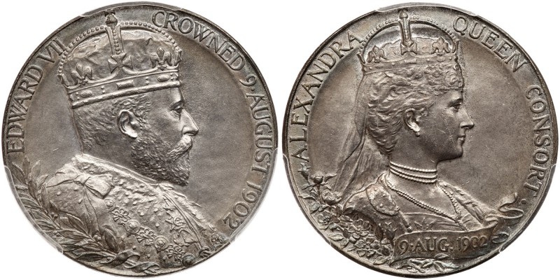 Great Britain. Official Coronation Medal, 1902. BHM-3737; Eimer-1871b. Silver. 3...