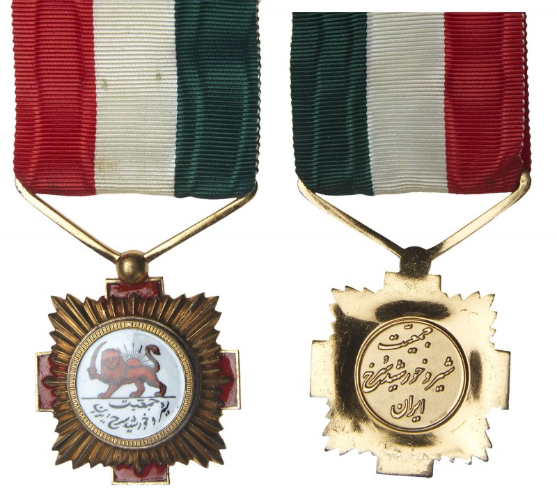 Iran. Pahlavi era Order of Red Lion & Sun, Knight badge. Struck in silver, gold ...