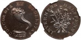 Scotland - Inverness. Halfpenny, 1793. NGC MS64