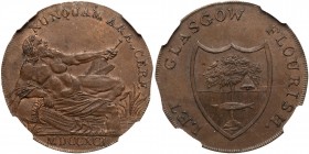 Scotland - Lanarkshire. Halfpenny, 1791. NGC MS64