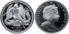 Worldwide. Trio of 5 ounce silver coins