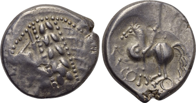 CENTRAL EUROPE. West Noricum. Tetradrachm (2nd century BC). Copo type. 

Obv: ...