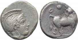 LUCANIA. Thourioi. Diobol (Circa 400-375 BC).