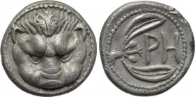 BRUTTIUM. Rhegion. Hemidrachm (Circa 415/0-387 BC).