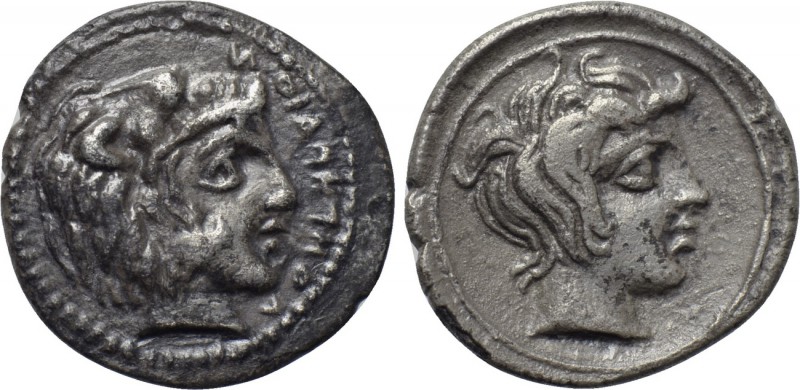 SICILY. Longane. Litra (Circa 425-405 BC). 

Obv: ΛONΓANAION. 
Head of Herakl...