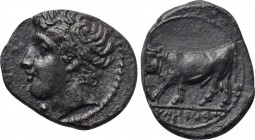 SICILY. Panormos (as Ziz). Litra (Circa 405-380 BC).