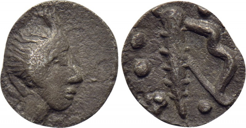 SICILY. Uncertain. Pentonkion (Circa 5th century BC). 

Obv: Horned head of Pa...