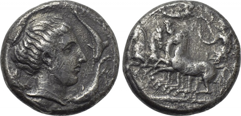 SICILY. Syracuse. Second Democracy (466-405 BC). Tetradrachm. Unsigned dies in t...
