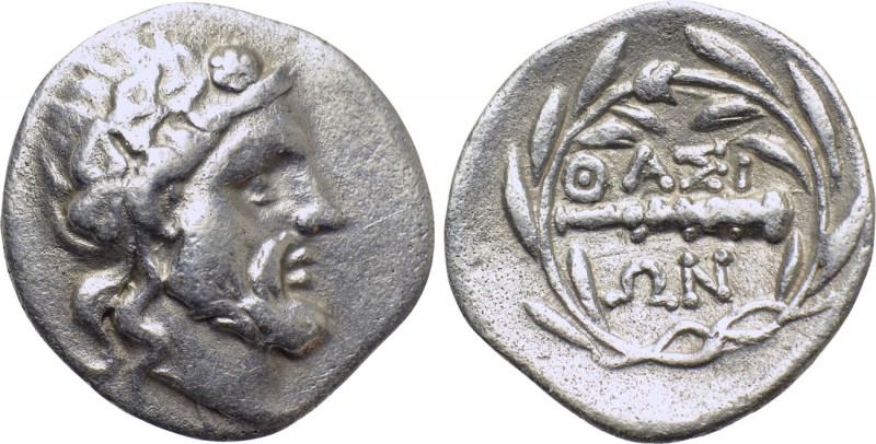 THRACE. Thasos. Hemidrachm (Circa 196-180 BC). 

Obv: Head of Dionysos right, ...