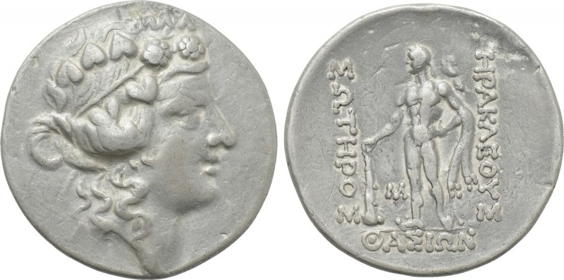 THRACE. Thasos. Tetradrachm (Circa 148-90/80 BC).

Obv: Head of Dionysos right...
