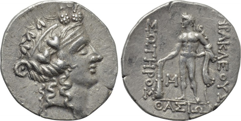 THRACE. Thasos. Tetradrachm (Circa 90-75 BC). 

Obv: Head of Dionysos right, w...