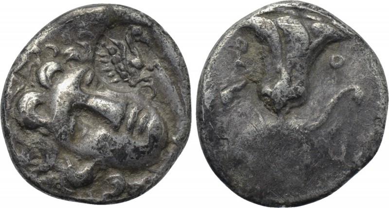 CENTRAL GREECE. Uncertain. Drachm (Circa 190-170 BC). Pseudo-Rhodian type. Uncer...
