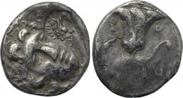 CENTRAL GREECE. Uncertain. Drachm (Circa 190-170 BC). Pseudo-Rhodian type. Uncertain magistrate.