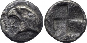 AEOLIS. Kyme. Hemiobol (Circa 480-450 BC).