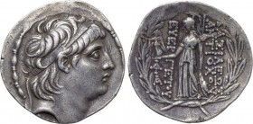 SELEUKID KINGDOM. Antiochos VII Euergetes (138-129 BC). Tetradrachm. Antioch on the Orontes.
