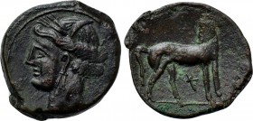 CARTHAGE. First Punic War (Circa 264-241 BC). Ae Shekel.