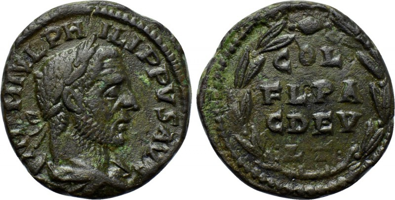 THRACE. Deultum. Philip I the Arab (244-249). Ae. 

Obv: IMP M IVL PHILIPPVS A...