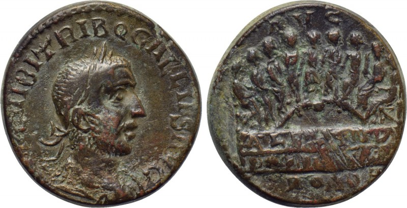 TROAS. Alexandria. Trebonianus Gallus (251-253). Ae As. 

Obv: IMP C VIBI TRIB...