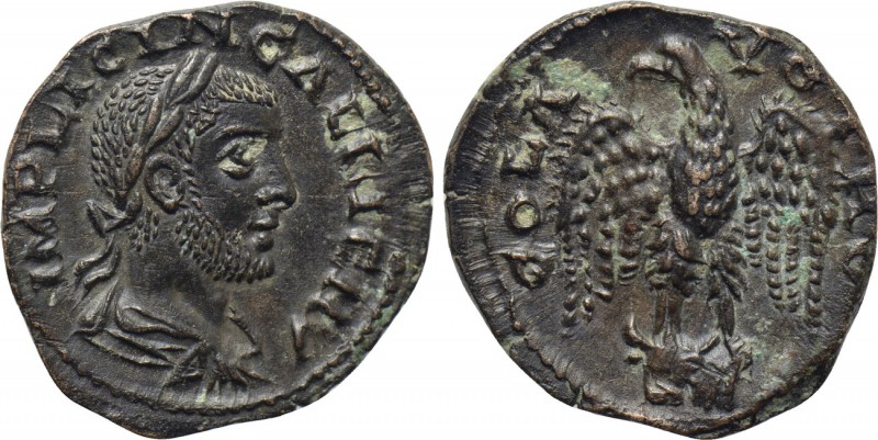 TROAS. Alexandria. Gallienus (253-268). Ae As. 

Obv: IMP LICIN GALLIENV. 
La...