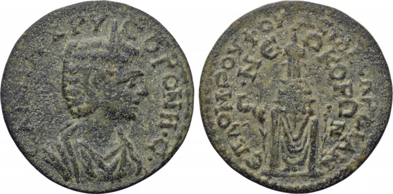LYDIA. Sardis. Salonina (Augusta, 254-268). Ae. Dom. Rufus, asiarch. 

Obv: CA...