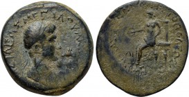KINGS OF COMMAGENE. Antiochos IV Epiphanes with Iotape (38-72). Ae. Elaeusa-Sebaste.