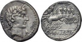 C. VIBIUS C. F. PANSA. Denarius (90 BC). Rome.