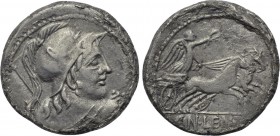 CN. LENTULUS CLODIANUS. Denarius (88 BC). Rome.