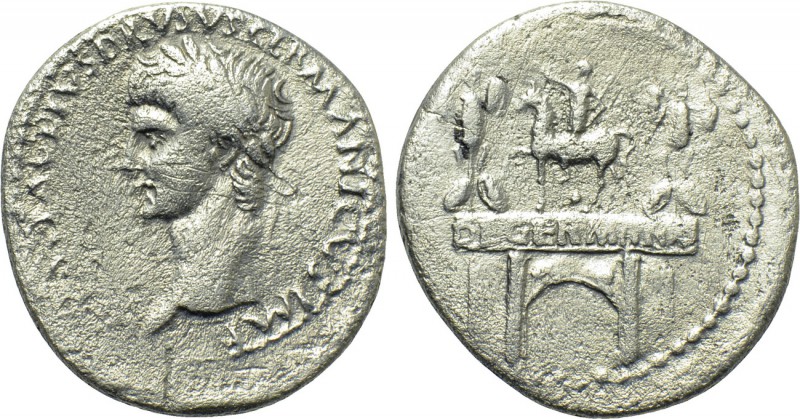NERO CLAUDIUS DRUSUS (Died 9 BC). Denarius. Rome. Struck under Claudius (41-54)....