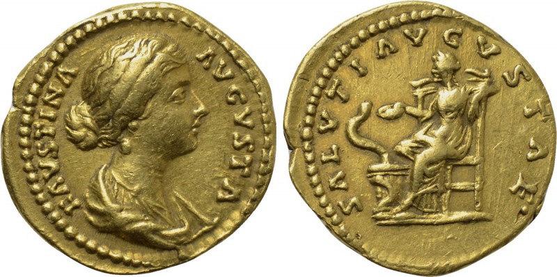 FAUSTINA II (Augusta, 147-175). GOLD Aureus. Rome. 

Obv: FAVSTINA AVGVSTA. 
...