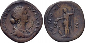 FAUSTINA II (Augusta, 147-175). Sestertius. Rome.