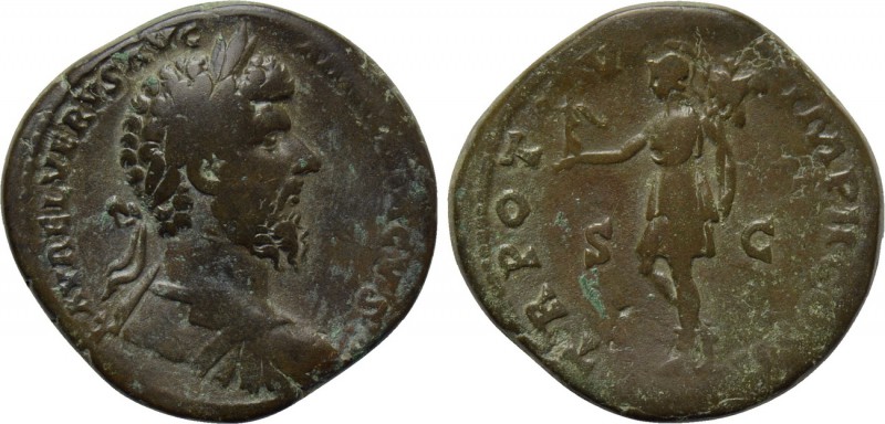 LUCIUS VERUS (161-169). Sestertius. Rome. 

Obv: L AVREL VERVS AVG ARMENIACVS....