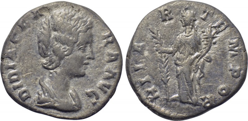 DIDIA CLARA (Augusta, 193). Denarius. Rome. 

Obv: DIDIA CLARA AVG. 
Draped b...