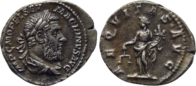 MACRINUS (217-218). Denarius. Rome. 

Obv: IMP C M OPEL SEV MACRINVS AVG. 
La...