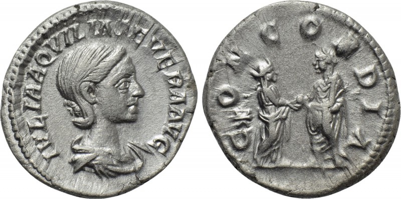 AQUILIA SEVERA (220-221 and 221-222). Denarius. Rome. 

Obv: IVLIA AQVILIA SEV...