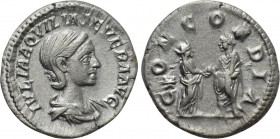 AQUILIA SEVERA (220-221 and 221-222). Denarius. Rome.