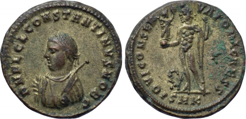CONSTANTINE II (Caesar, 316-337). Follis. Cyzicus. 

Obv: D N FL CL CONSTANTIN...