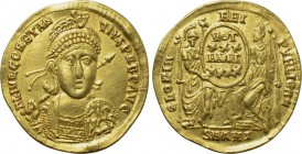 CONSTANTIUS II (337-361). GOLD Solidus. Antioch.