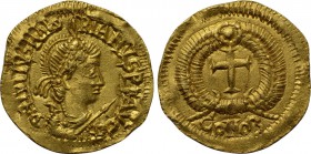 MAJORIAN (457-461). GOLD Tremissis. Uncertain mint in Gaul. Possibly struck by the Visigoths.