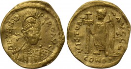 OSTROGOTHS. Theoderic (King of the Goths, 474/5-493). GOLD Solidus. Uncertain mint. Struck in the name and types of Zeno.
