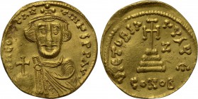 CONSTANS II (641-668). GOLD Solidus. Constantinople. Dated IY 7 (648/9).