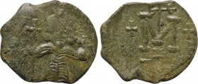 TIBERIUS III (APSIMAR) (698-705). Follis. Uncertain mint in Sicily, possibly Catania.