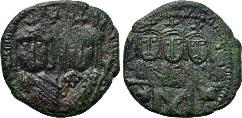 CONSTANTINE VI and IRENE (780-797). Follis. Constantinople. 

Obv: Crowned and...