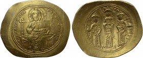 EUDOCIA with MICHAEL VII DUCAS and CONSTANTIUS (1067). GOLD Histamenon Nomisma. Constantinople.