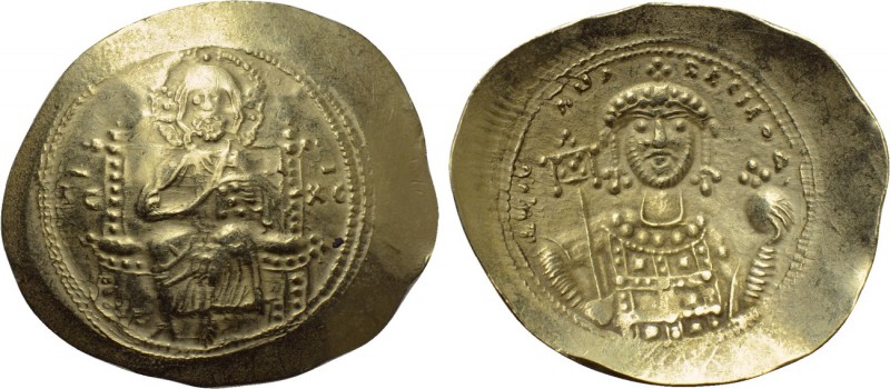 MICHAEL VII DUCAS (1071-1078). EL Histamenon Nomisma. Constantinople. 

Obv: I...