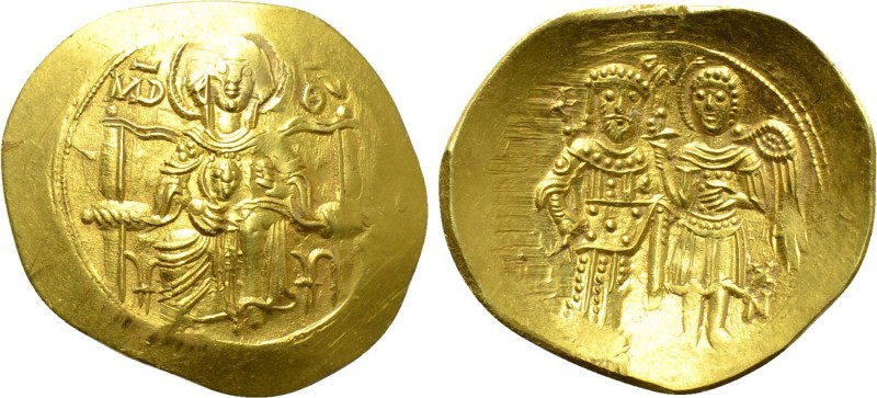 ISAAC II ANGELUS (1185-1195). GOLD Hyperpyron. Constantinople. 

Obv: MHP - ΘV...