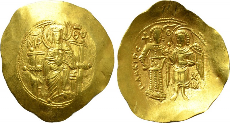 ISAAC II ANGELUS (1185-1195). GOLD Hyperpyron. Constantinople. 

Obv: MHP - ΘV...