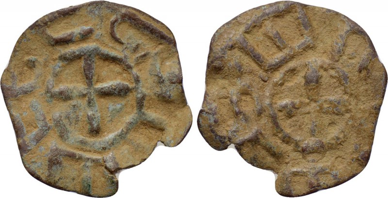 ARMENIA. Cilician Armenia. Roupen I? (1080-1095). Pogh. 

Obv: Cross pattée; A...