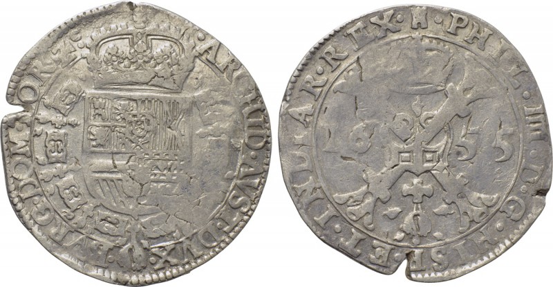 BELGIUM. Spanish Netherlands. Tournai. Philip IV of Spain (1621-1665). Patagon (...