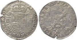 BELGIUM. Spanish Netherlands. Tournai. Philip IV of Spain (1621-1665). Patagon (1655).